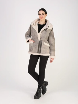 Дубленка зимняя натуральная авиатор пилот