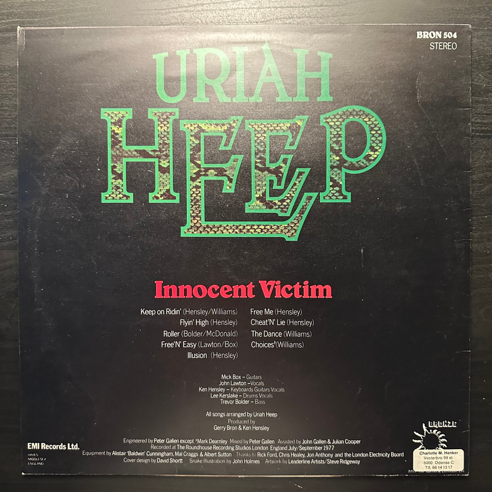 Uriah Heep - Innocent Victim (Англия 1977г.)