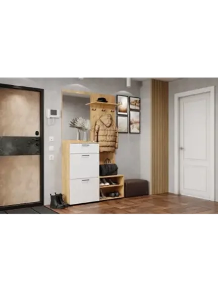 Прихожая с зеркалом комплект мебели 120х35х210 см