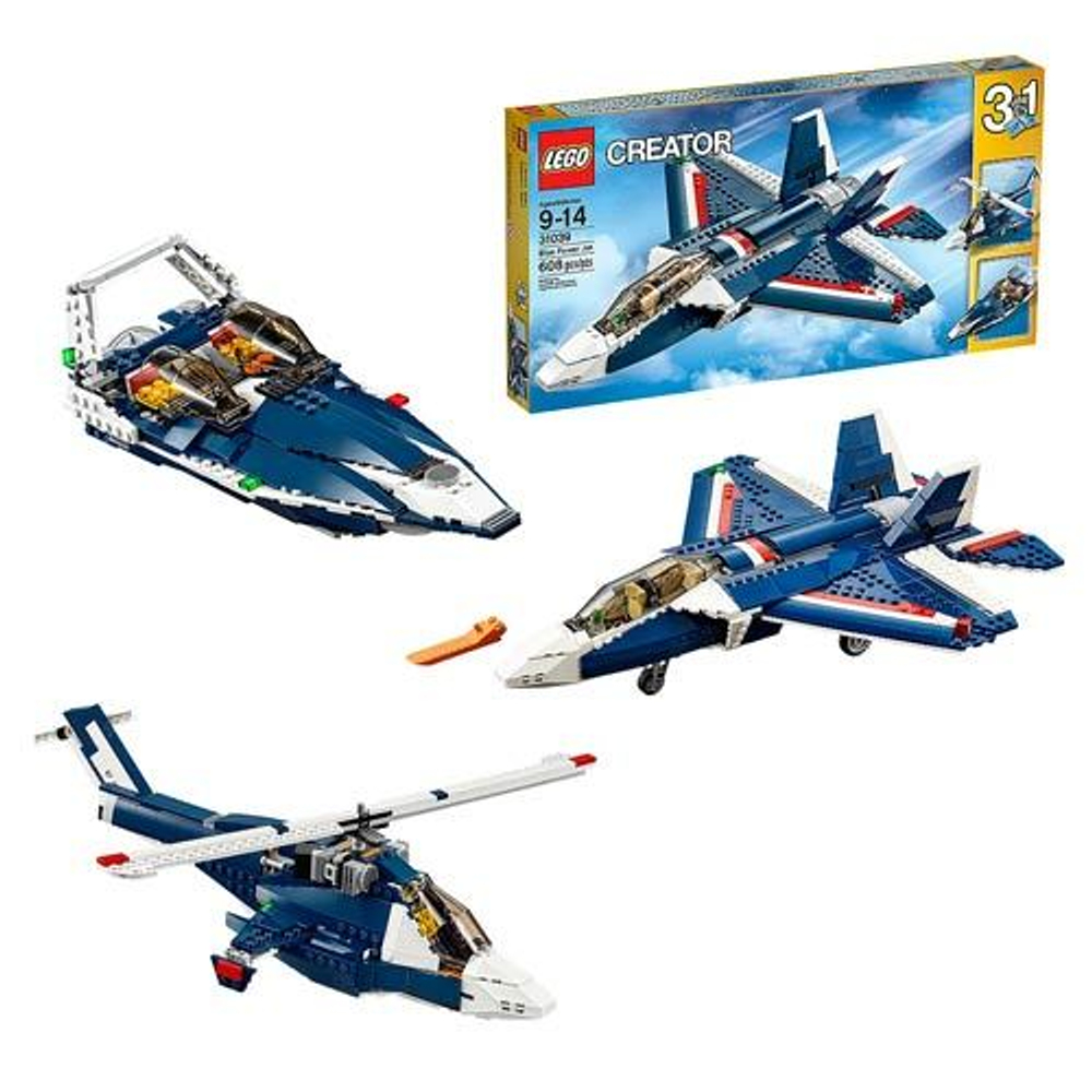 LEGO Creator: Синий реактивный самолет 31039 — Blue Power Jet — Лего Креатор