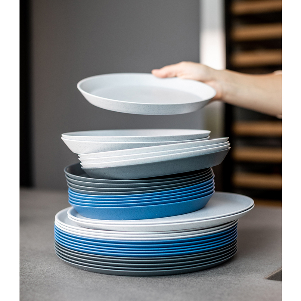 Тарелка connect, organic, D20,5 см, темно-серая