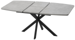 Стол М-City DISAUR Аризона 130 Бетон Чикаго Светло-серый, Черный каркас