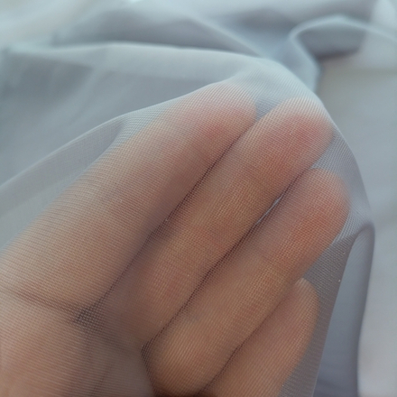 Бюстгальтерная сетка, сетка неэластичная для нижнего белья, сиренево-серая