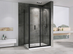 Душевой уголок Abber Sonnenstrand 120x80 AG07120B-S80B профиль Черный стекло прозрачное