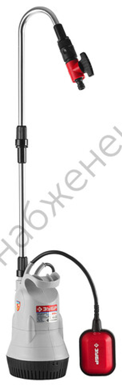 Насос погружной (бочковой), ЗУБР ЗНПБ-300, низкого давления, высота подачи воды 9 м, 41 л/мин, 300 Вт, провод 10 м