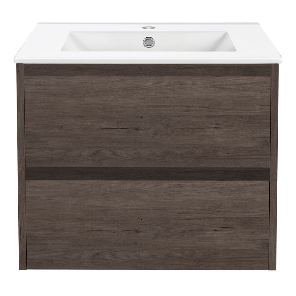 База под раковину Gio 600 подвесная, 2 выкатных ящика soft-close, R.Oak