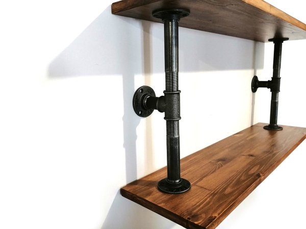 Кронштейн чёрный для настенных полок в стиле лофт (1шт.)