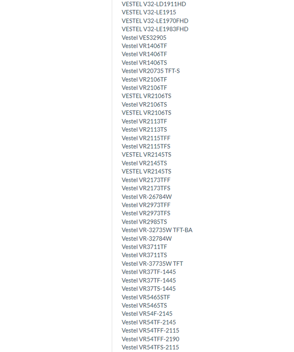 Пульт для VESTEL универсальный RM-L1385 Huayu