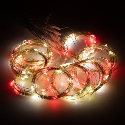 Светодиодная новогодняя гирлянда ЭРА ЕGNIG - ZM занавес с пультом 3*3 м мультиколор 300 LED | Гирлянды