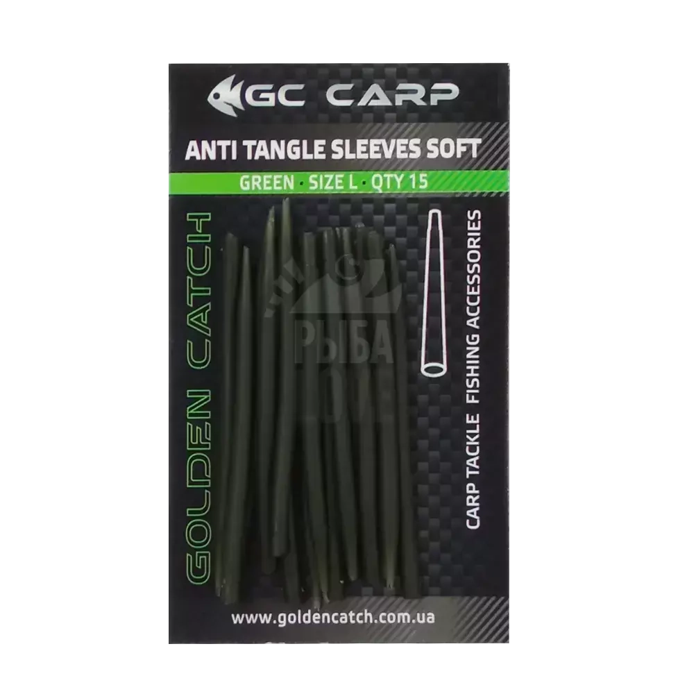 Противозакручиватель GC Anti Tangle Sleews Soft L (15шт.) 55мм