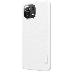 Чехол белого цвета от Nillkin для Xiaomi Mi 11 Lite, серия Super Frosted Shield