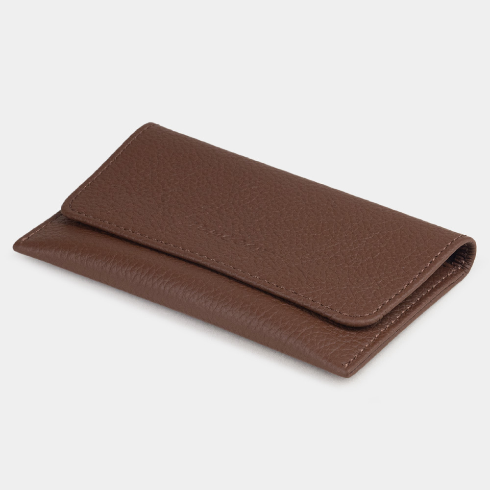 Кофр для украшений Medium из кожи теленка, цвета шоколад