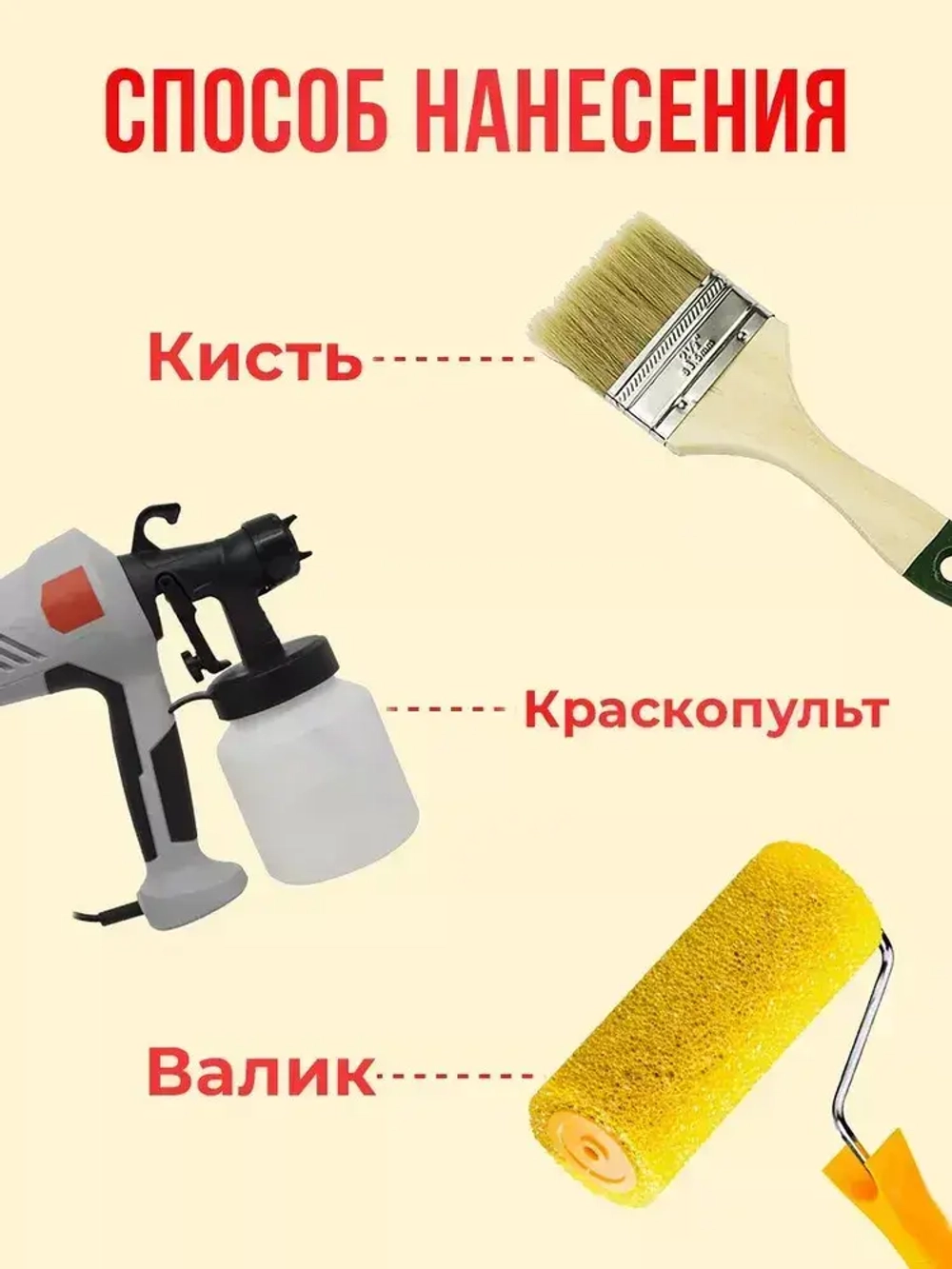 PROCTO Краска для мебели и дерева без запаха топленое молоко 1.2кг