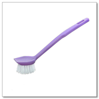 Щетка для посуды круглая с ручкой