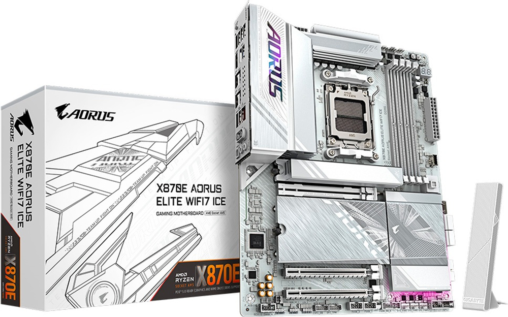 Материнская плата GIGABYTE X870E A ELITE WF7 ICE