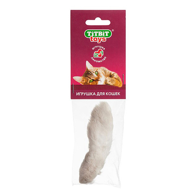 Игрушка-лакомство TiTBiT Лапка пушистая для кошек, мягкая