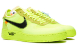 Кроссовки Off-White X Nike Air Force 1 Part 2 Volt The Ten