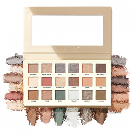 Art-Visage Палетка теней для век Nude Universe, 18 тонов, 21,6 гр