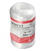 ШПАГАТ СТРОЙБАТ ПОЛИПРОПИЛЕНОВЫЙ ЛЕНТ 1200 ТЕКС/БЕЛЫЙ 60М