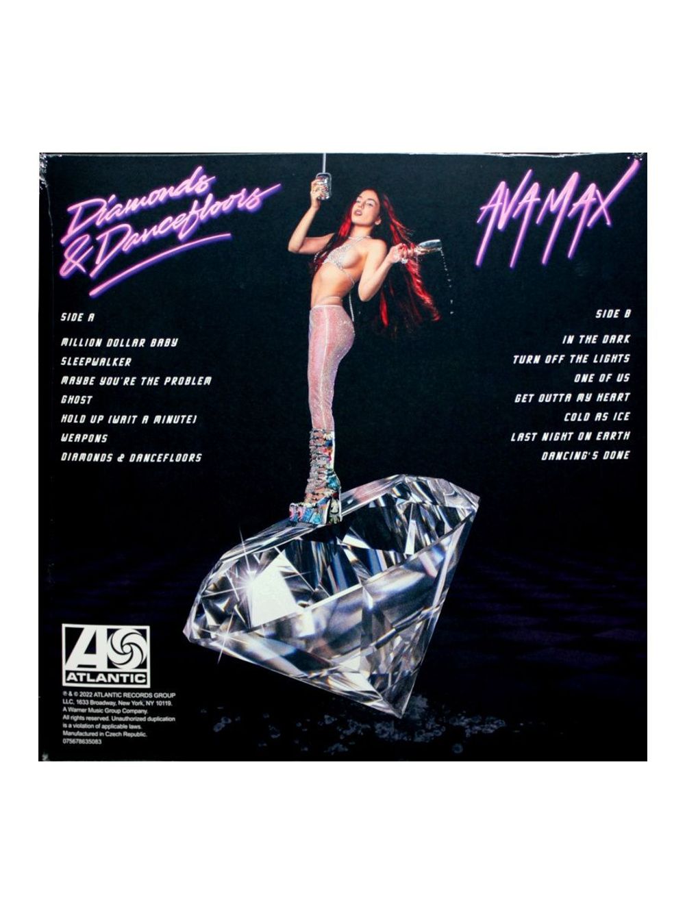 Ava Max. Diamonds & Dancefloors (Black Ice Color LP) Новая запечатанная виниловая пластинка