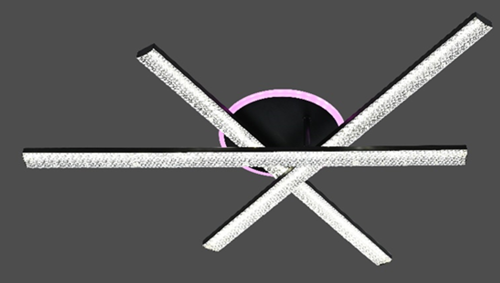 Потолочная светодиодная люстра Mirastyle JX-77138/3C BK