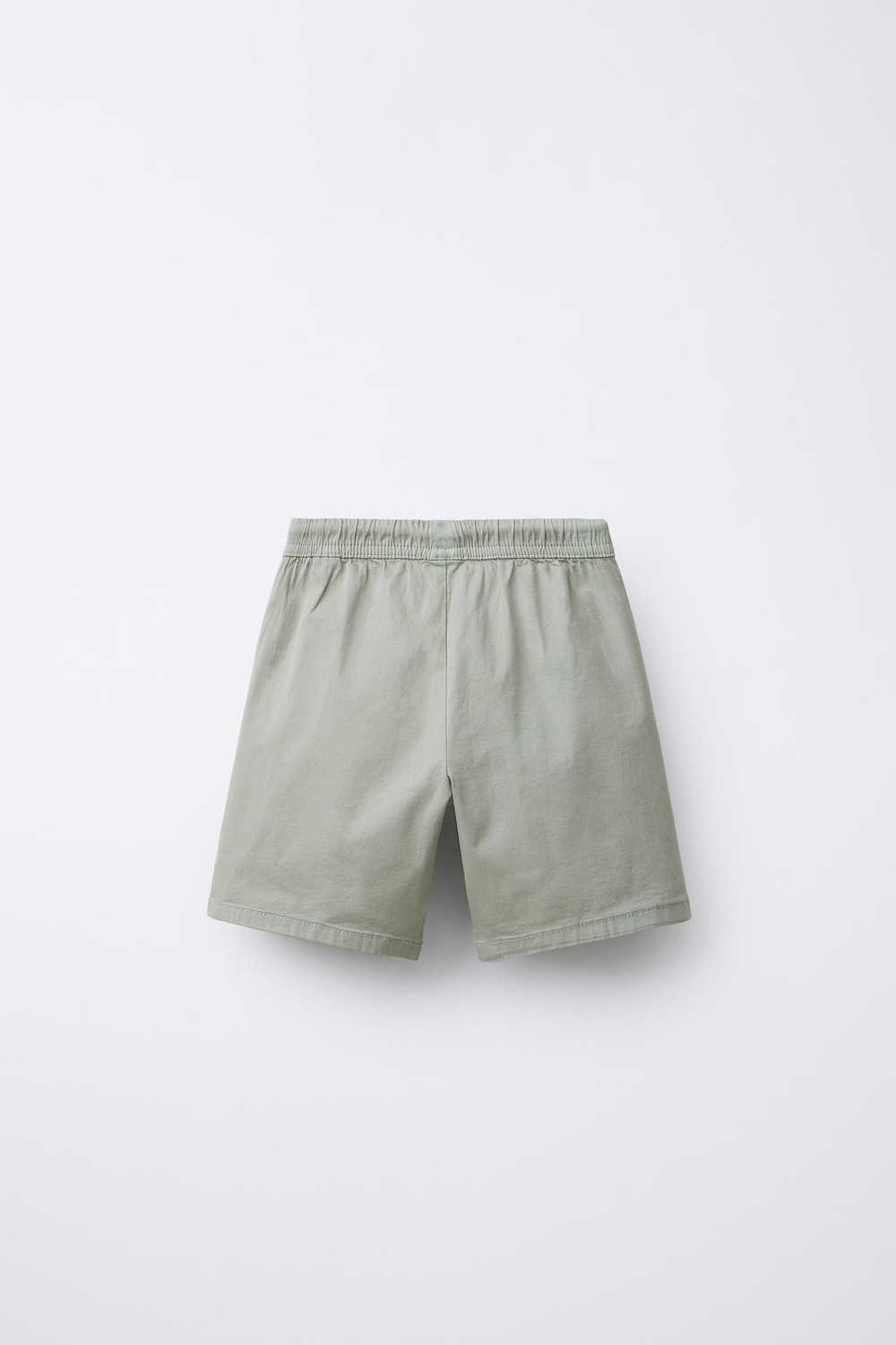 ZARA ШОРТЫ-БЕРМУДЫ ИЗ ВЫСОКОТЕХНОЛОГИЧНОЙ ТКАНИ С НАДПИСЬЮ, СВЕТЛО-БЕЖЕВЫЙ