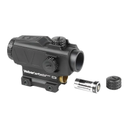 Прицел призматический Veber Wolf Alfa P1X25 mini с батареей и крышкой