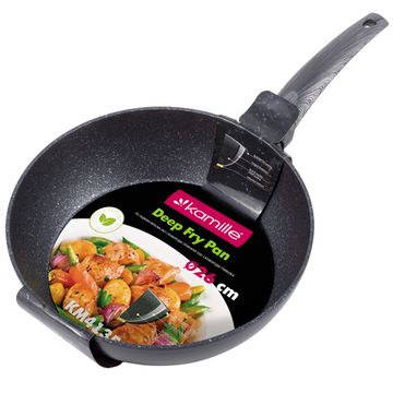 Сотейник 26 см. из кованного алюминия Kamille KM-4135 с мраморным покрытием