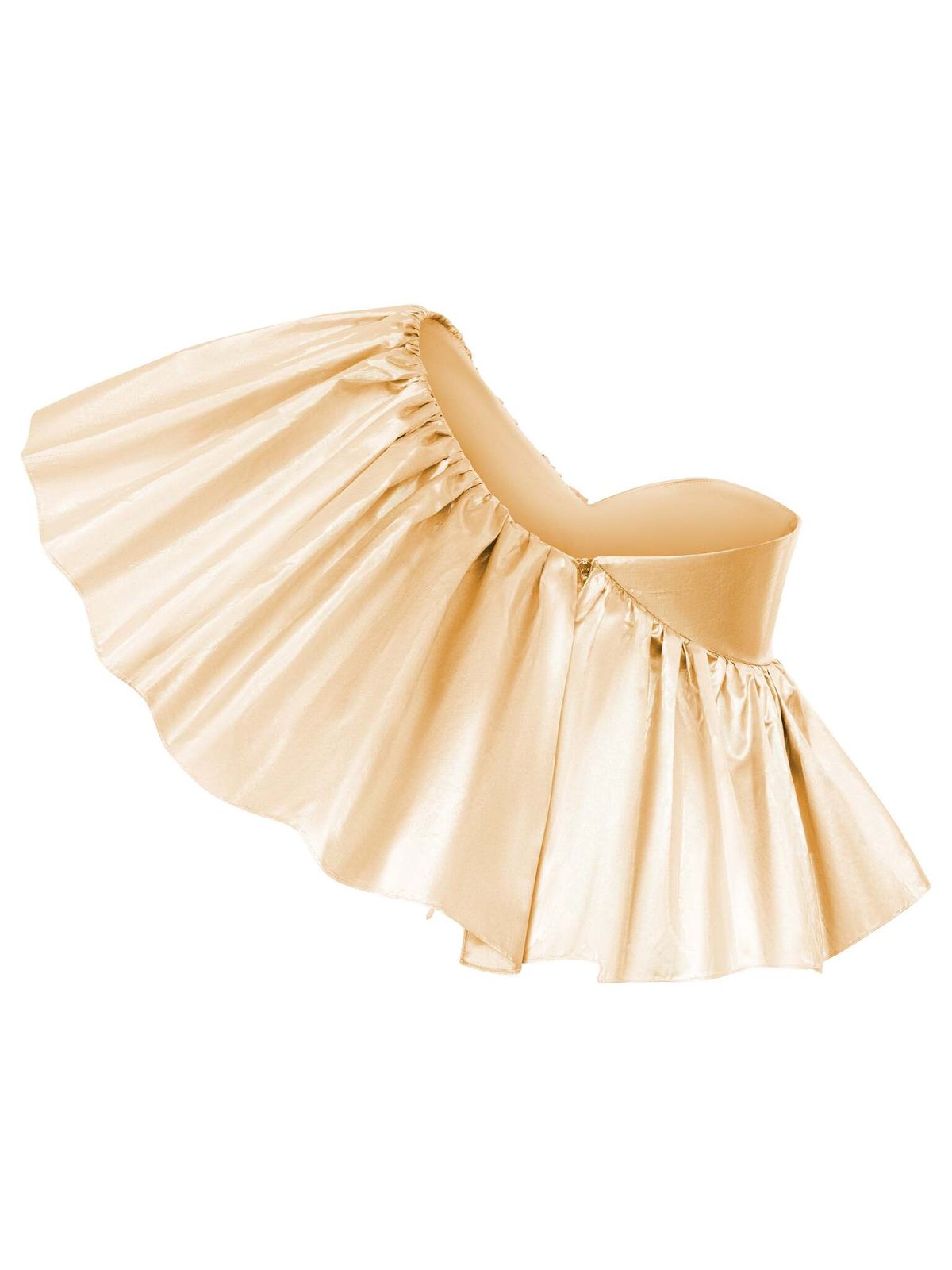 Блуза-топ на одно плечо с рюшем