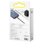 Type-C Кабель Baseus Display Fast Charging Data Cable Type-C to IP 20W PD 1m - Black