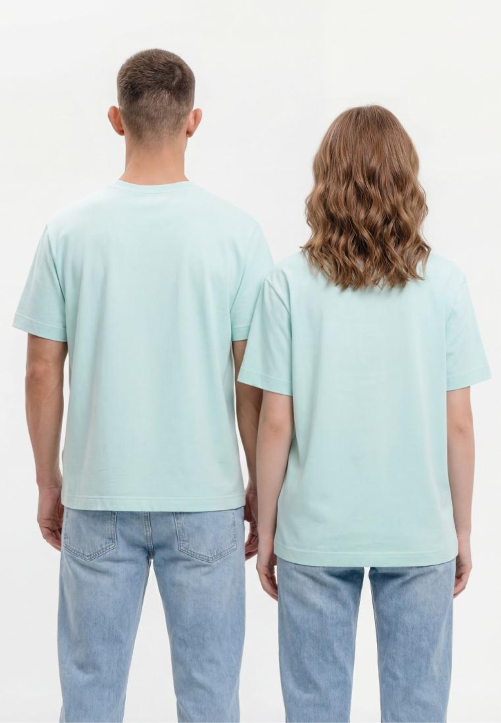Футболка унисекс 03, цвет ментоловый