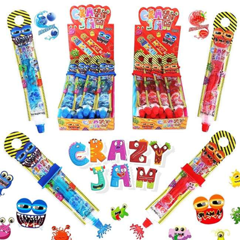 Жид.карамель гель Crazy jam liquid candy 20шт*22г