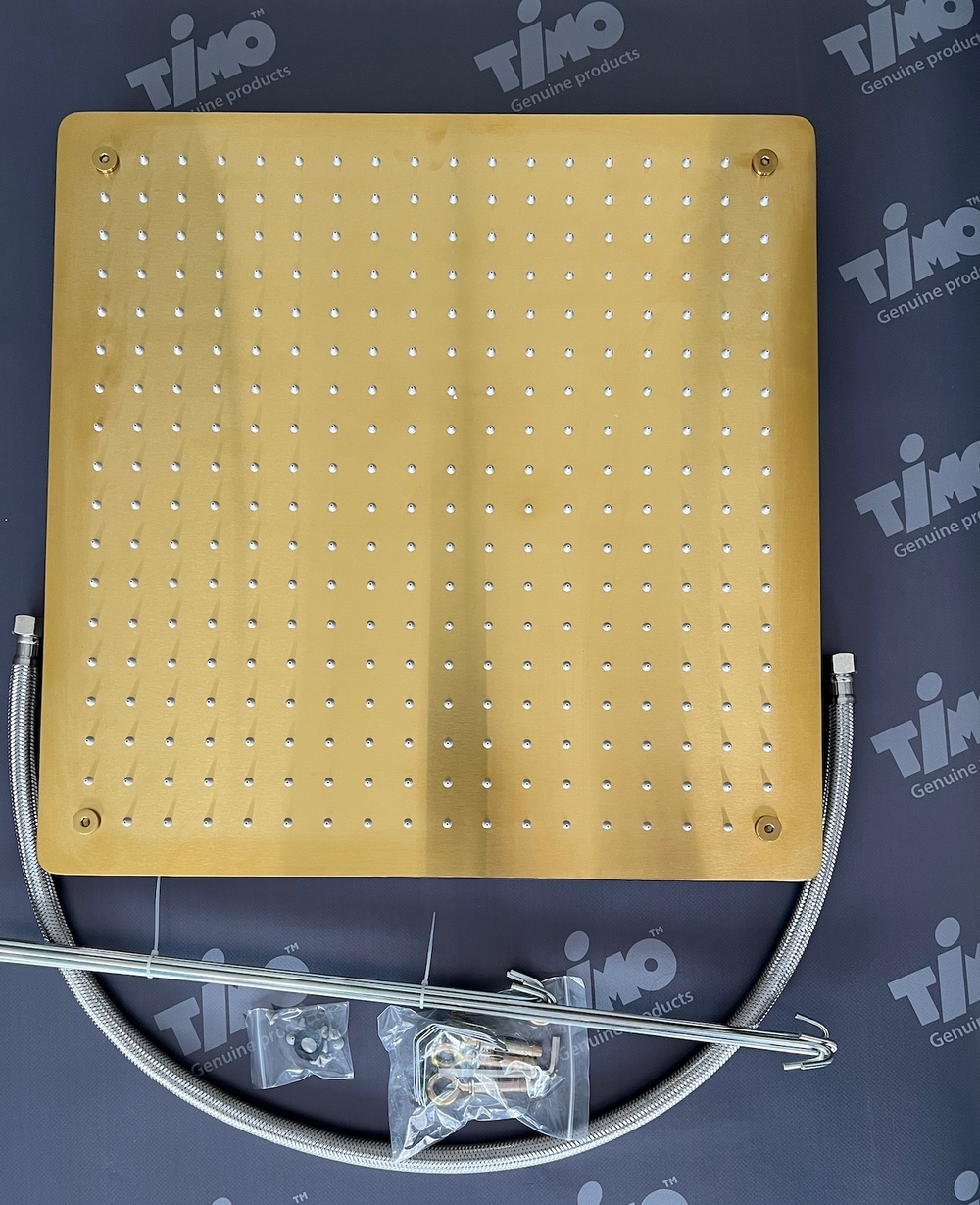 Душевая система встроенная с термостатом Timo Petruma (SX-5029/17SM) золото матовое