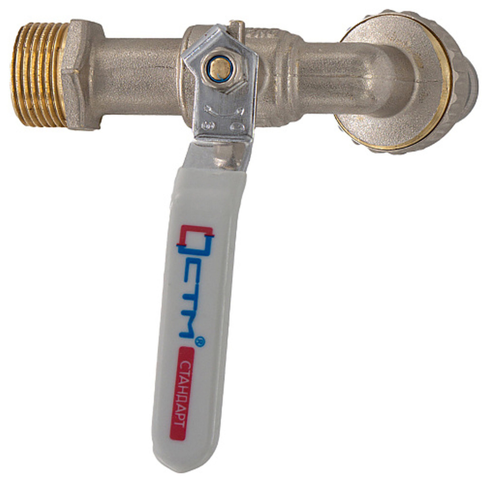 Кран шар. 1/2" с накид.гайкой бабочка СТМ СТАНДАРТ