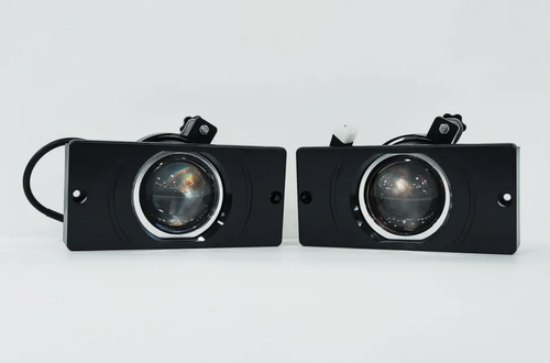 2111 - Б.-Желтый / ПТФ WD-2111 с регулировкой (белый, жёлтый свет) для ВАЗ 2110-2115, Камаз, светодиодные противотуманные фары, LZ (2 шт. / комплект)