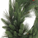 Венок хвойный новогодний «Сказочный этюд» 50 см, леска+резина, шишки, ягоды