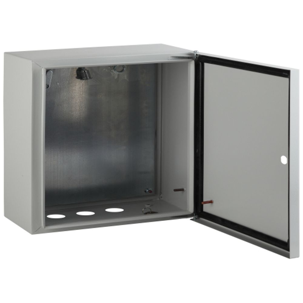 Корпус металлический ЭРА SIMPLE ЩМПг-02 (250х300х175) IP54 У2 серый | Корпуса металлические с монтажной панелью
