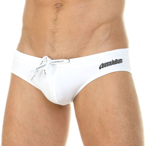 Мужские плавки белые Aussiebum