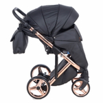 Детская коляска Adamex Chantal Star Collection 3 в 1 STAR101 черный+розовый