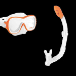 Набор для подводного плавания от 8 лет Wave Rider Swim: маска,трубка, Intex (55647)