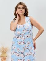 Ночная сорочка Узор-3 Виотекс ГОЛУБОЙ