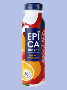 ЙОГУРТ ПИТЬЕВОЙ С ГРАНАТОМ И АПЕЛЬСИНОМ 2.5% 260ГР EPICA