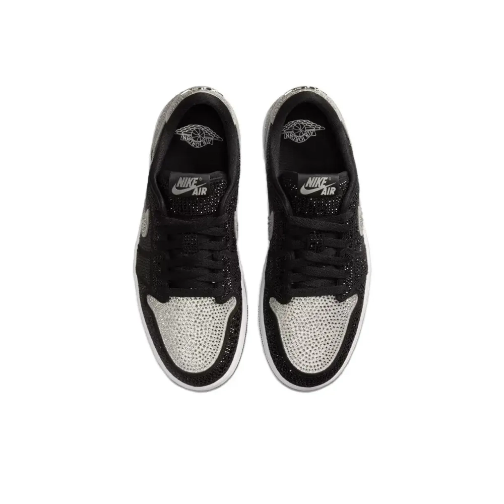 Женские кроссовки Air Jordan 1 Retro Low OG x Swarovski 'Stealth' HM9208-001