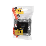 Компьютерная розетка RJ-45 в стену, кат.6 одинарная,"Avanti", "Черный квадрат"