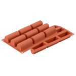 Форма силиконовая для приготовления пирожных и конфет midi buche, 17х30 см