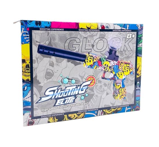 Гидрогелевый пистолет-бластер стреляет орбиз