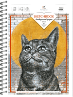 Скетчбук STREET ART c фоновыми страницами (32 фактуры ) А5, 32 л., жесткая ламинированная обложка софттач, мет.гребень слева