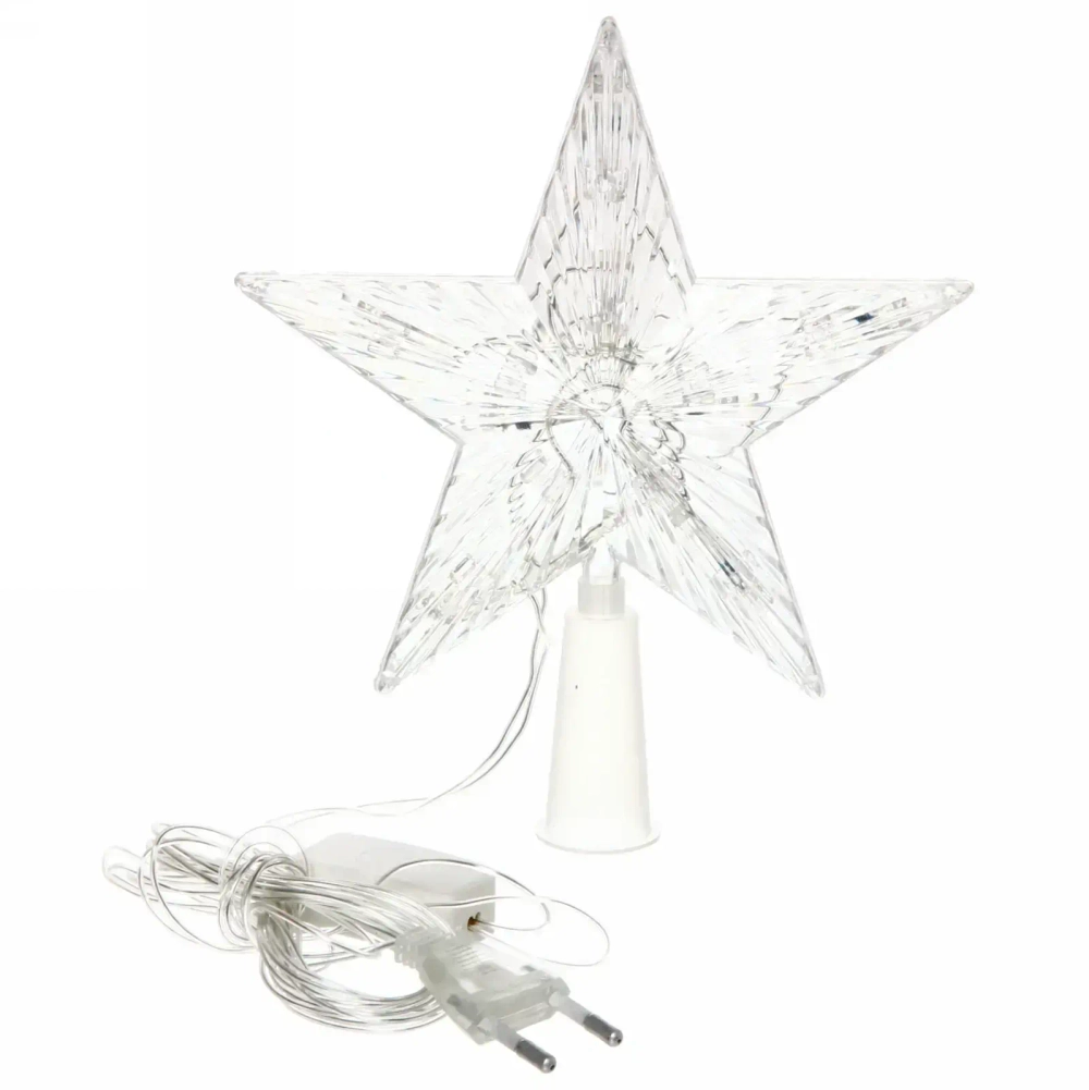 Фигура светодиодная ЗВЕЗДА ДЛЯ ЁЛКИ 10 ламп RG/RB, 15 см
