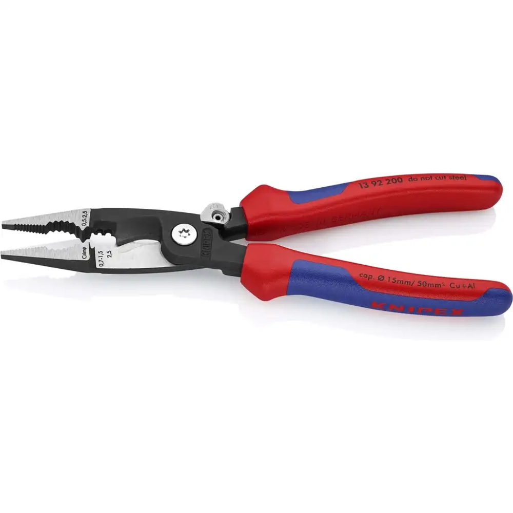 Электромонтажные клещи черненые 200 мм Knipex 13 92 200 SB