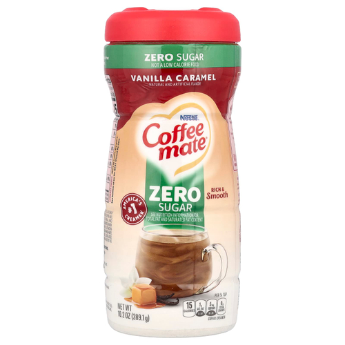 Coffee Mate, Кофейные сливки в порошке, без сахара, ваниль и карамель, 289,1 г (10,2 унции)